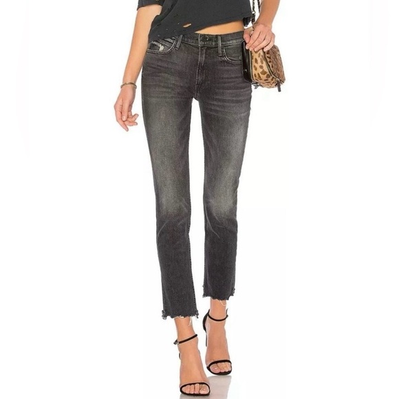 MOTHER Superior The Flirt Chew - Black Wash - Of Cats & Kings Jean - Size 25 - Picture 1 of 12